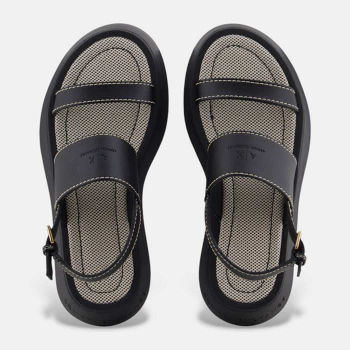 Оригинални дамски сандали от микросафиан Armani Exchange