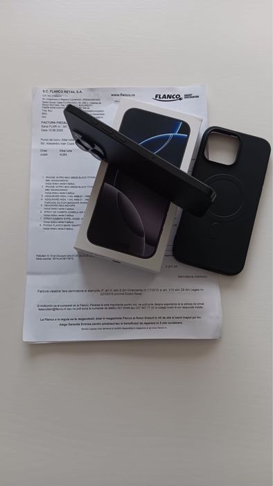 Iphone 16 Pro Max 256GB, Factură și Garanție 24 Luni+ Asigurare!