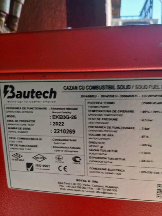 Centrală termică pe lemne Bautech – COMPLETĂ