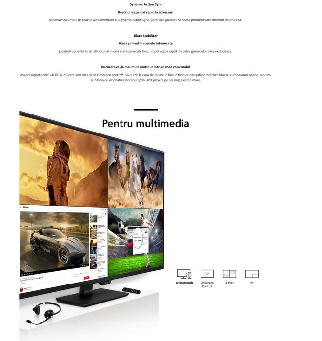 Monitor LED LG 4K - 42.5" inch (108cm) UHD - garantie Octombrie 2027