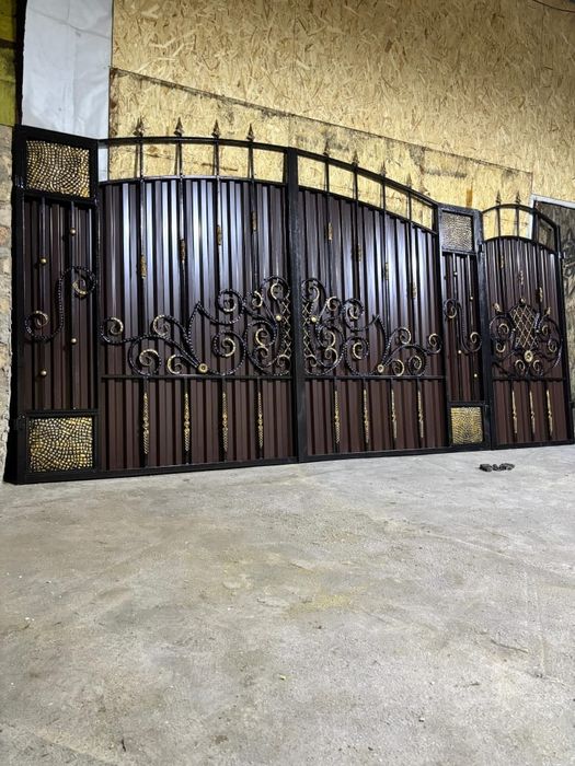 Ворота и забор установкой