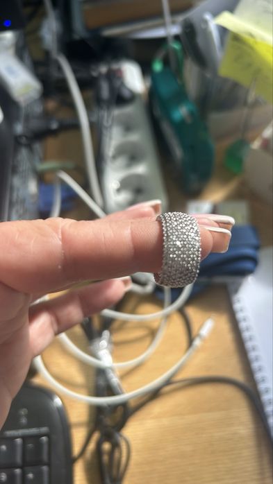 Сребърен пръстен с цирконий