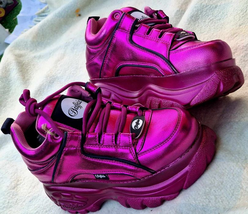 Buffalo Metallic Purple  оригинални дамски сникърси 37 номер