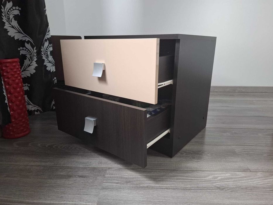 Noptiere wenge/cappuccino