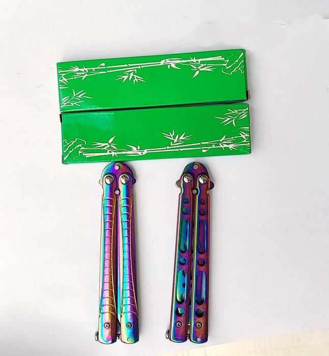 Нож пеперуда Хамелеон, два броя комплект- остра и тъпа за тренировки