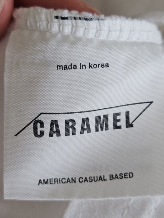 Белый лонгслив с принтом