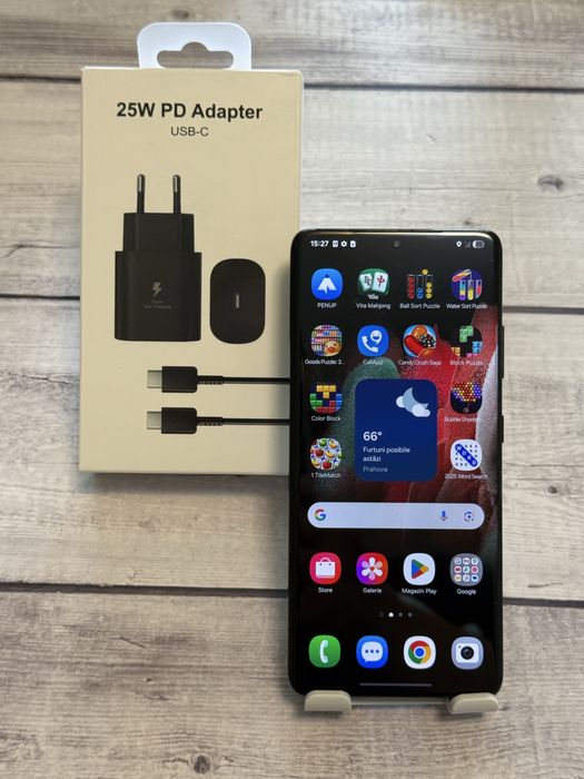 Samsung Galaxy S21 Ultra 5G 128GB Dual SIM – Aspect Bun, Încărcător Fast