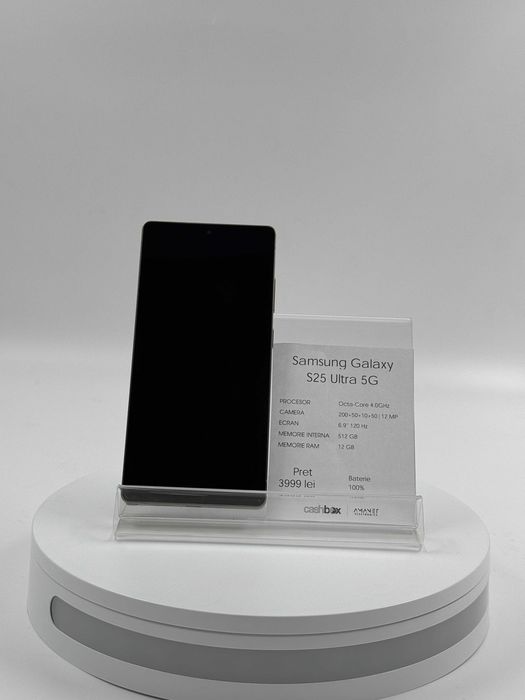 Samsung Galaxy S25 Ultra 512 GB 100% bat Garantie 24 luni CashBox