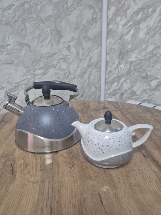 Новый двойной турецкий чайник Haus Roland (3 л + 0.75 л)