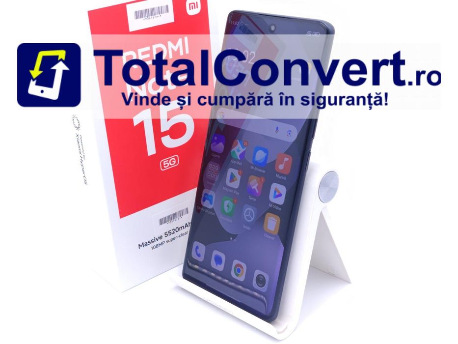 Xiaomi Redmi Note 15 5G 256GB Black 8GB, Garantie 24 luni | #R93616