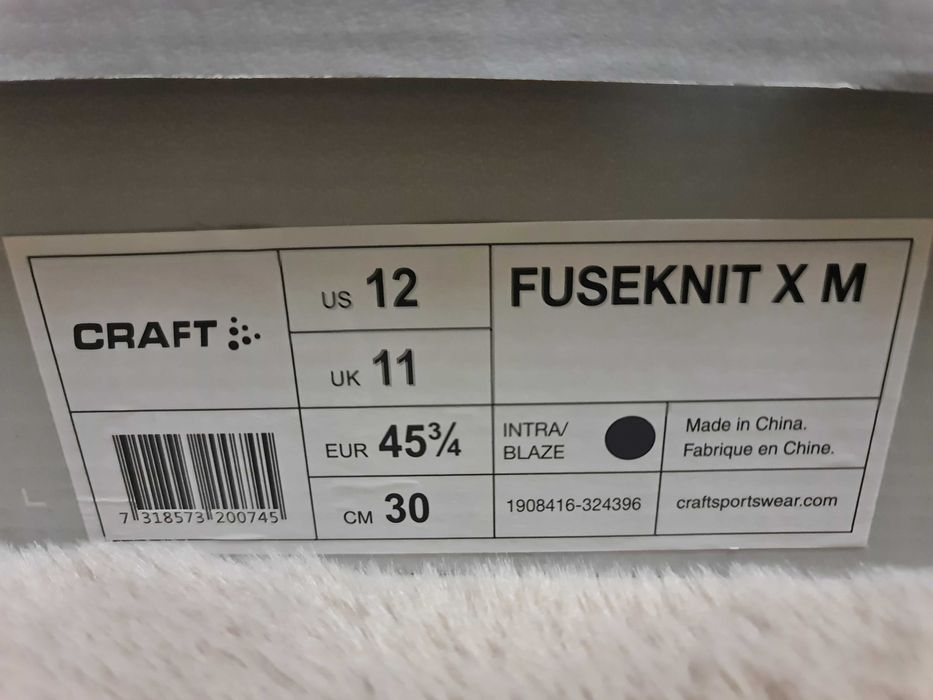 Craft обувки/маратонки номер 45/30см.