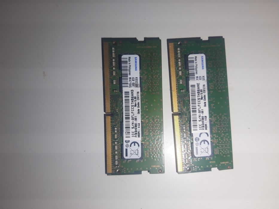 Ram ddr4 2×4 GB samnsung