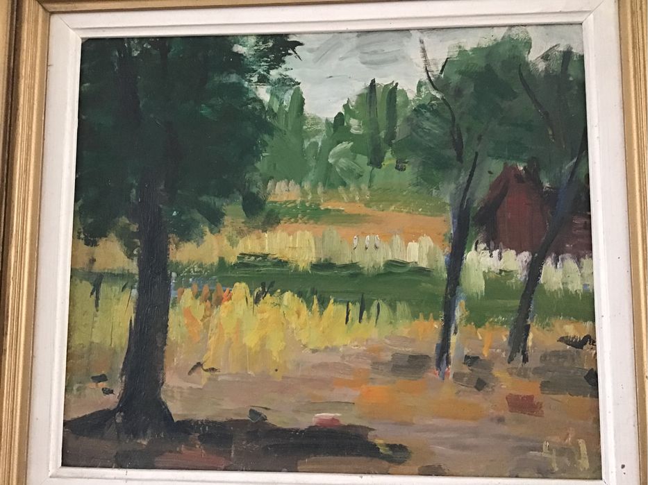 Gheorghe Vînâtoru- Tablou artistic - peisaj verde