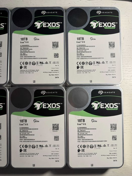 Жесткие диски HDD 14TB, 18TB