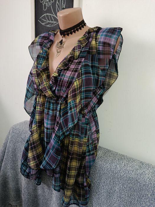 Cămașă Next superbă cu volănașe eleganta office vaporoasa mărimea M/L