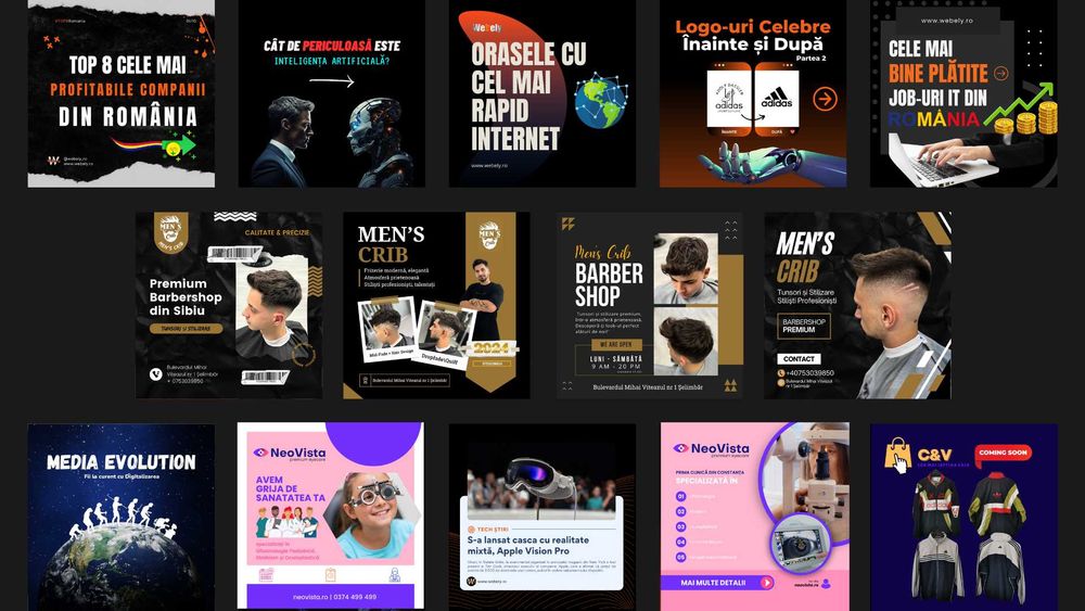 Reclame Online, Editare Video-Foto, Creative, MARKETING, Banner, Ads