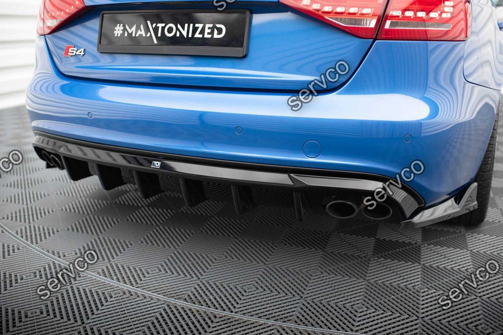 Prelungire difuzor bara spate Audi A4 B8 SLINE S4 2008-2012 v23 Maxton