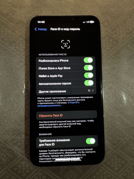 iPhone X 256 GB rangi oq