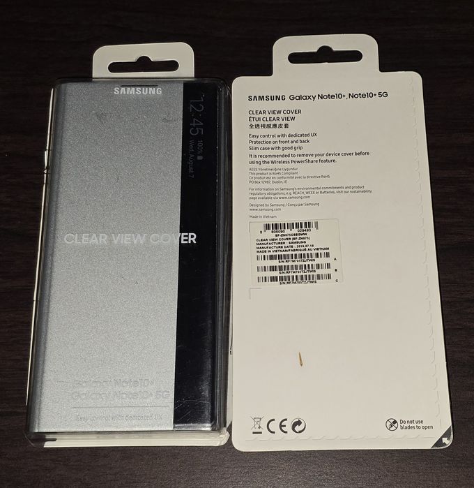 Husa flip smart activa originala Samsung Clear View Cover Note10+