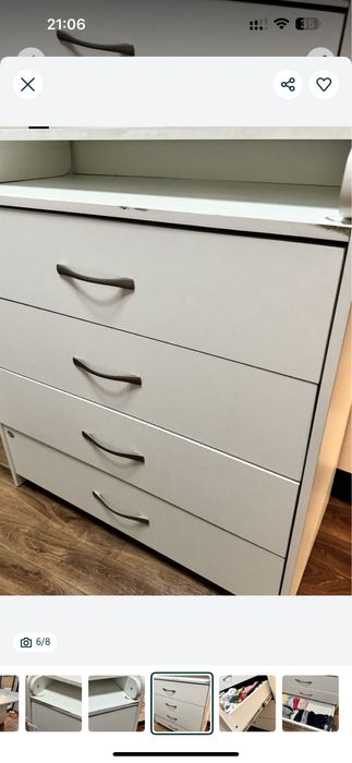 Комод белый 5тыс