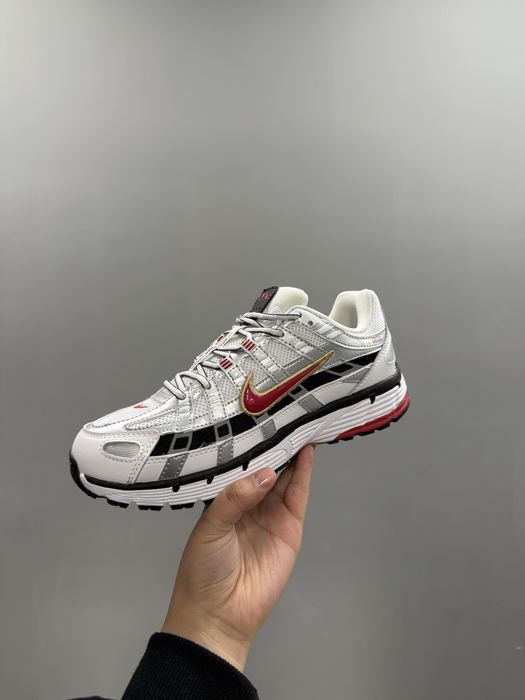 Кроссовки Nike p-6000 white/red