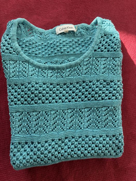 Calvin klein фино плетен пуловер
