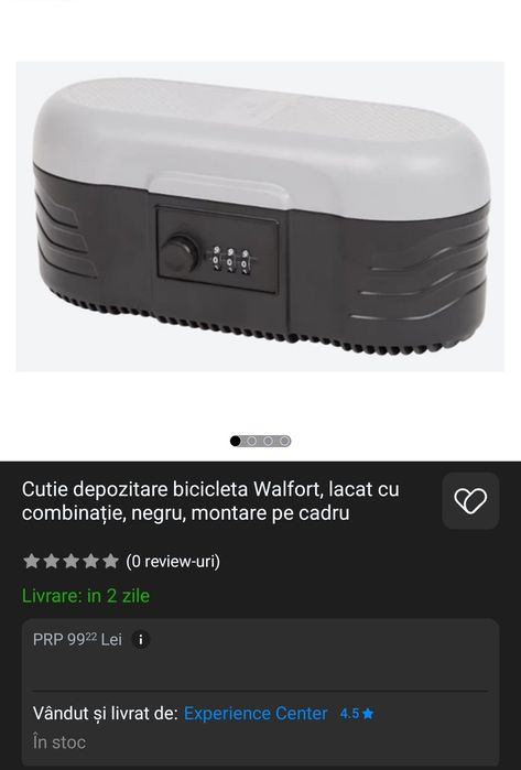 Cutie depozitare Walfort / „seif” bicicletă