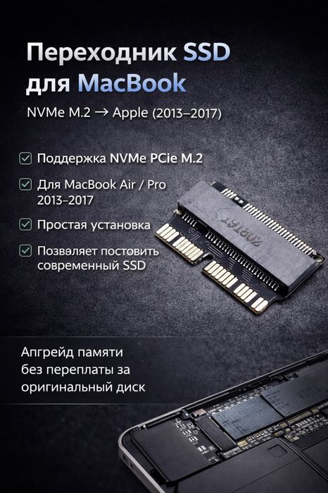 Переходник ssd для вашего MacBook