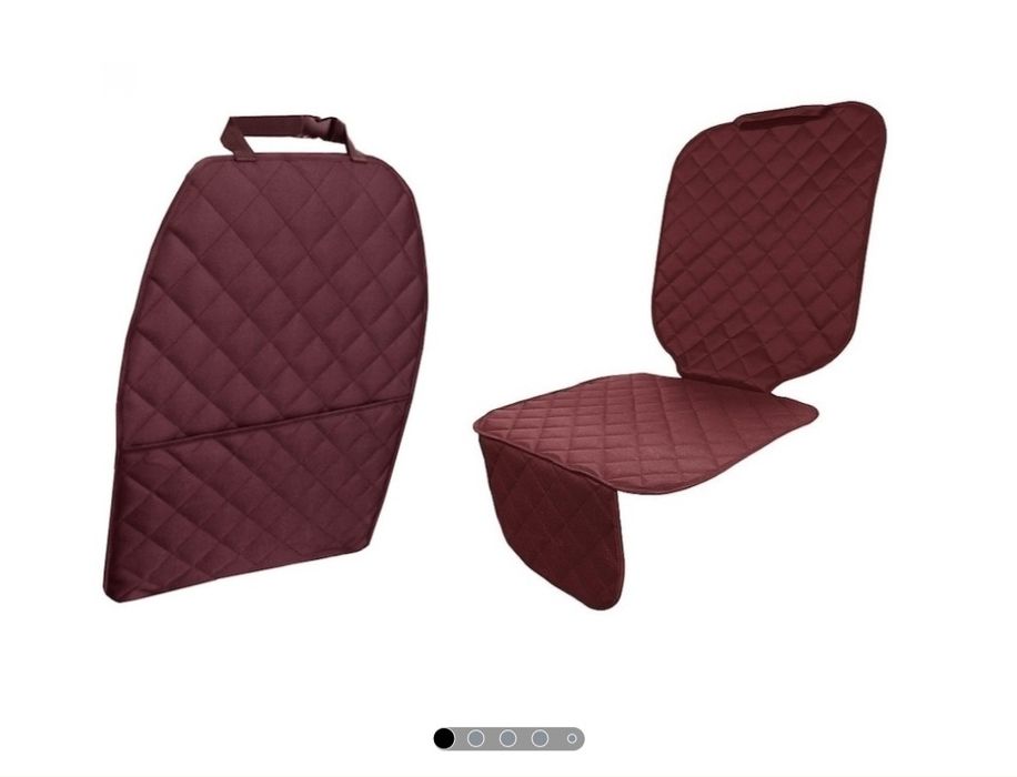 Set complet huse auto matlasate, universale, lavabile, visiniu