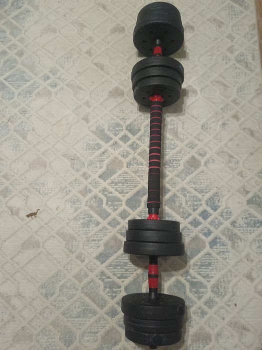 Гантели и штанга , полностью разборные 20 кг