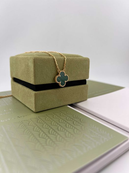 Колье малахит Van Cleef