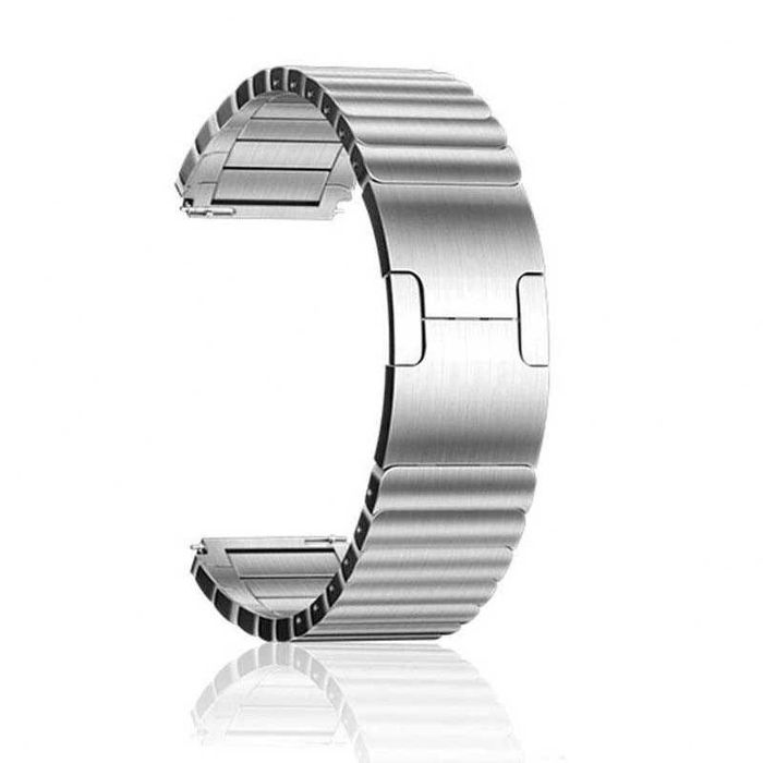 Curea metalica 22mm Huawei GT2 2e 3 Pro Watch Titanium Negru Argintiu
