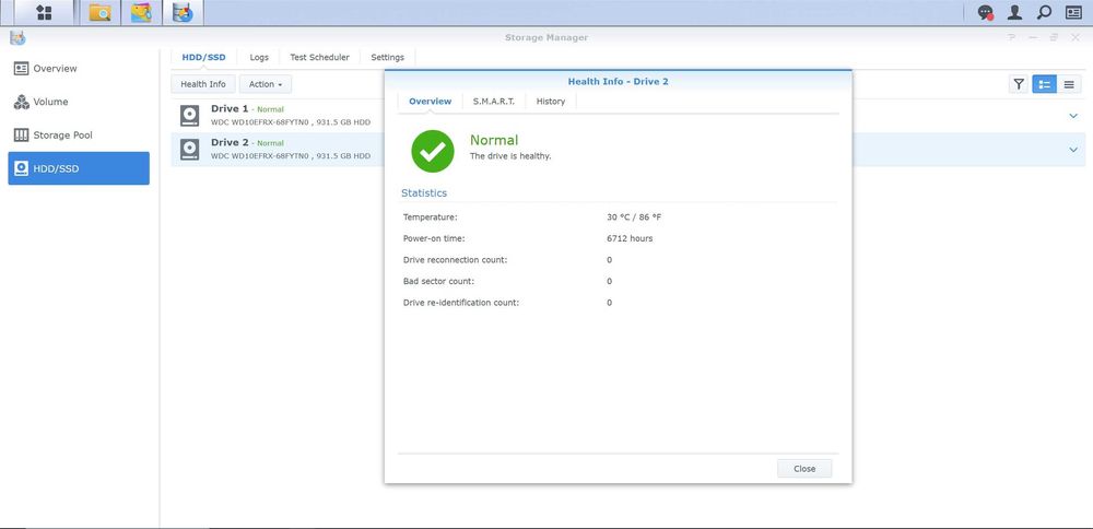 Synology DS214 NAS cu 2 harduri WD de 1 TB