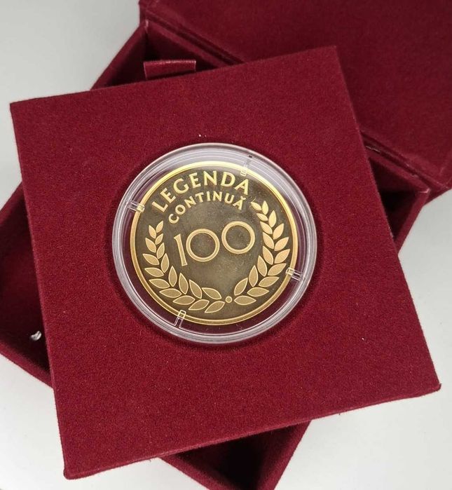 Ediție Limitată Medalie 100 Ani Rapid Monetăria Statului Tiraj 390 buc