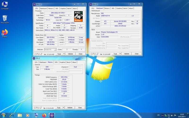 Продавам MB S 939+ Athlon 3700