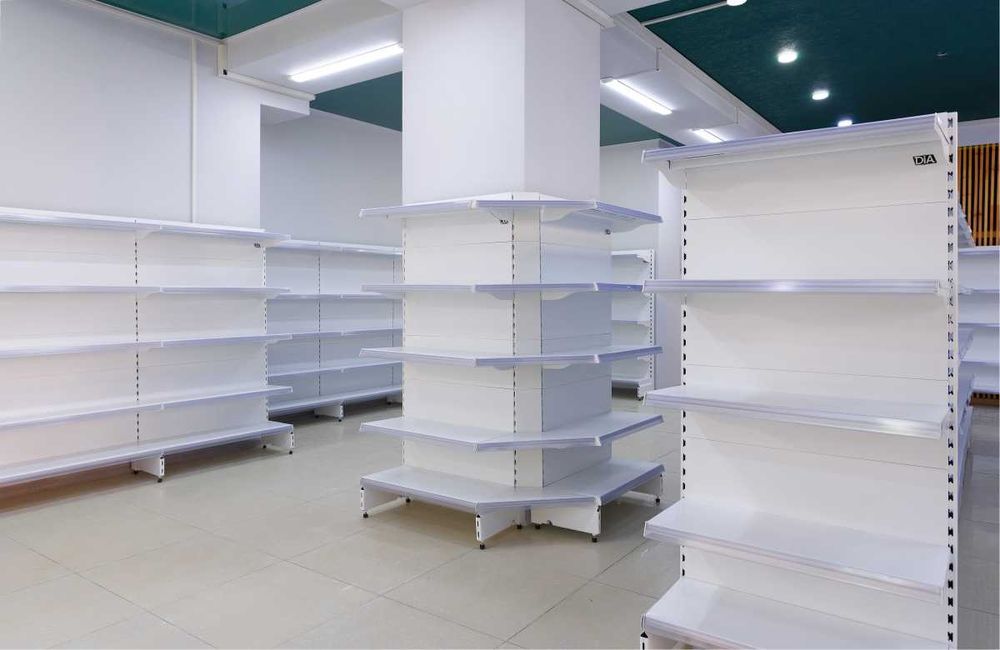 Торговые стеллажи, прочный металл, широкий размерный ряд