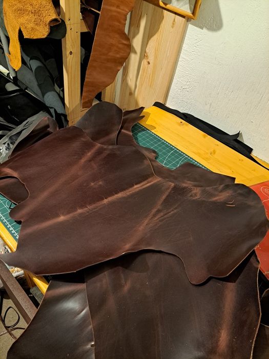 Piele naturala tabacita, piele la metru, marochinarie leather handmade