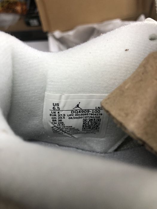 Blank Canvas Jordan 4 Retro 36 37 38 39 Made Vietnam