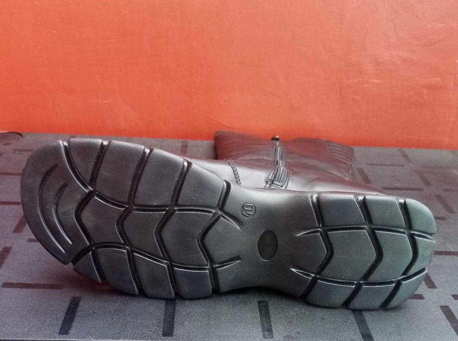 cizme negre piele, marime 40