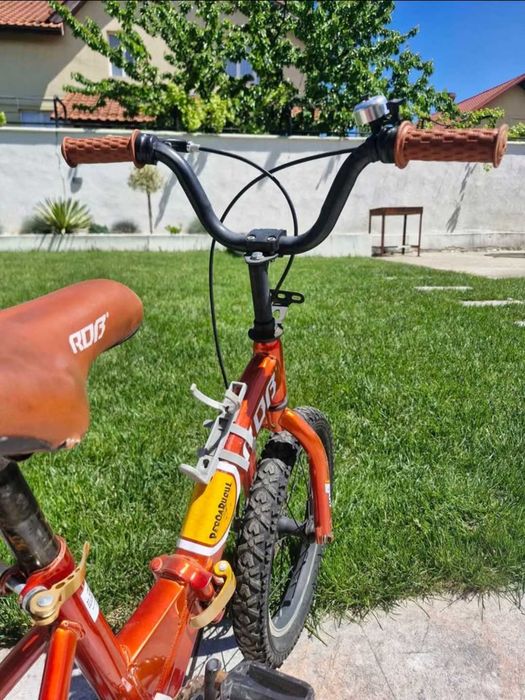 Bicicleta Go Kart 16 inch RDB, pentru copii 4-6 ani, disc frana fata/spate, culoare rosu