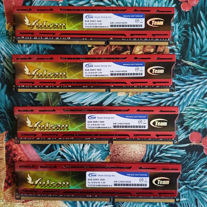 Ram памет ddr3 4x8 gb 1600 mhz cl 9-9-9-24 1.5v