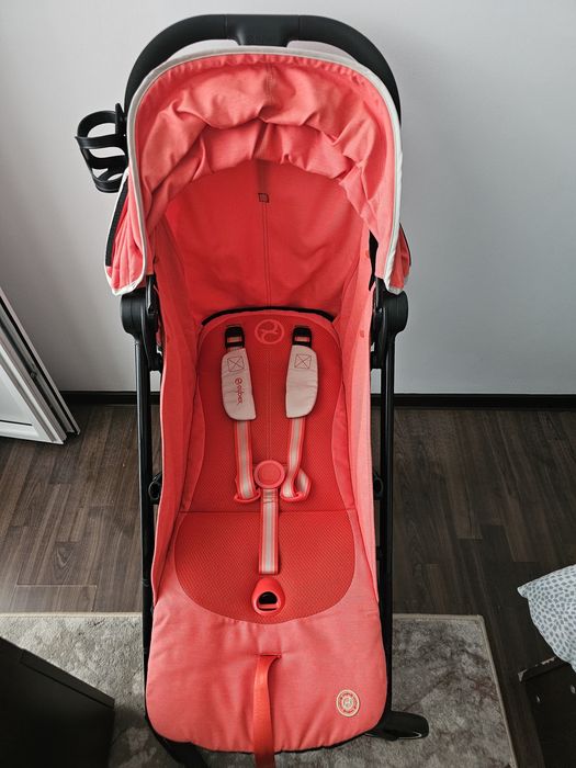 Carucior 2in1 CYBEX Beezy , 5 puncte, 0 luni+, Hibiscus Red