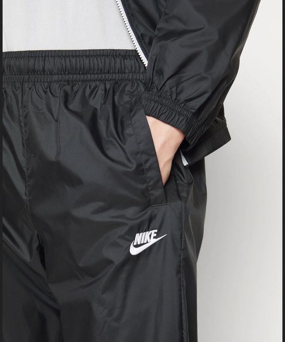 NIKE Tracksuit NSW Club Lined Woven - Sequoia/White, Size L (Large)