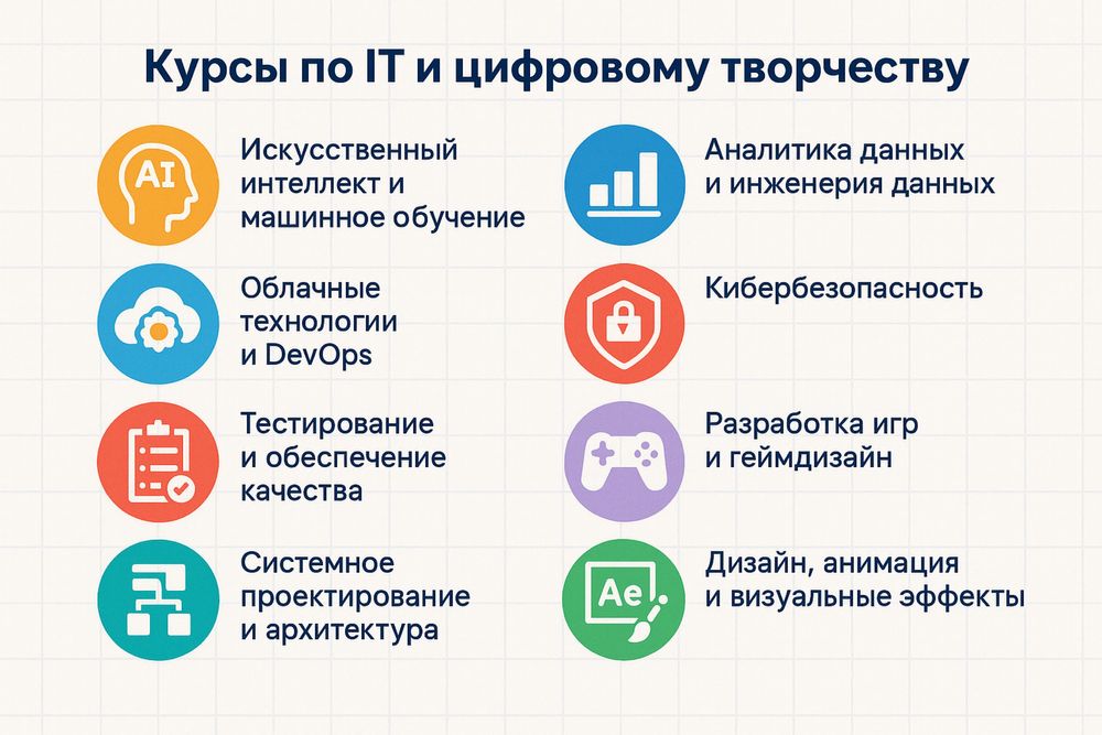 курсы IT, дизайн, аналитика