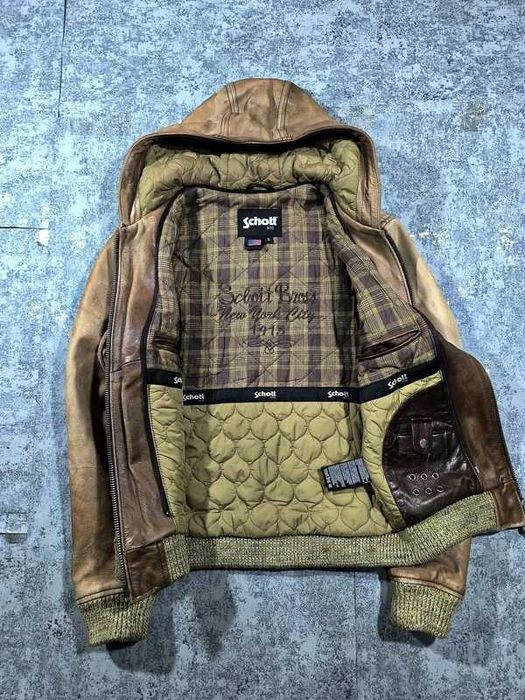 Geaca bomber Schott piele vintage