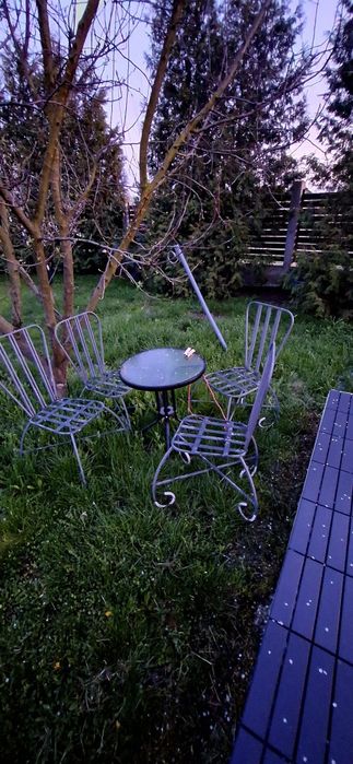 Scaune fier forjat exterior - 4buc