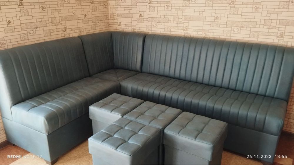 Oshxona uchun yumshoq mebellar endi  atiga 830 mingdan har bir metri