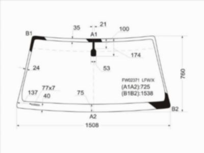 Стекло лобовое  Toyota Hilux