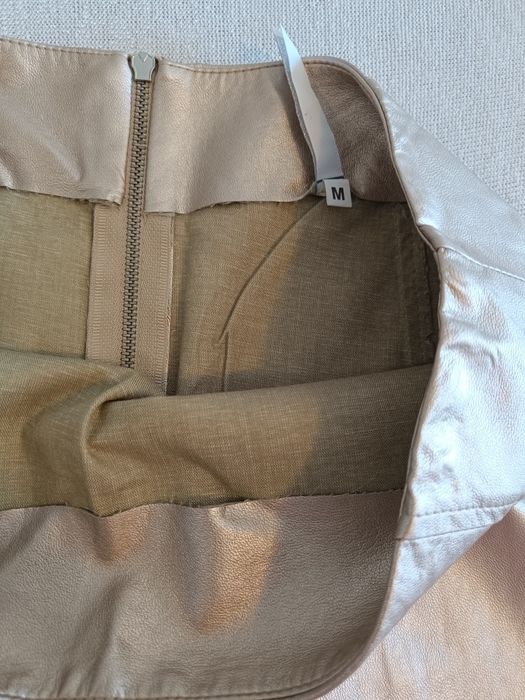 Fustă Imperial argintiu/Champagne metalizat