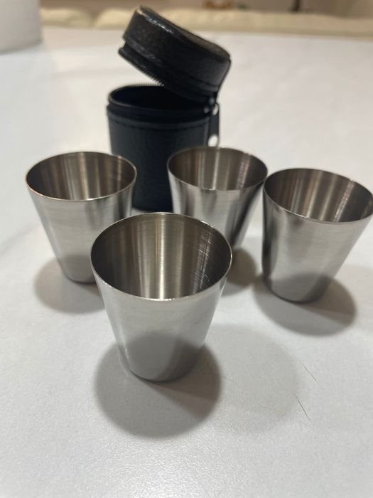 Set 4 pahare shot din inox